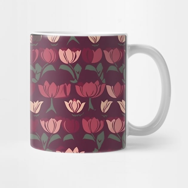 Tulips Flower Seamless Pattern V2 by Family journey with God